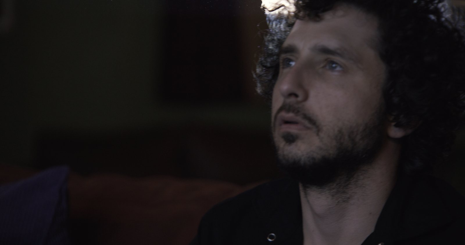 Nick in the dark, the film on his face